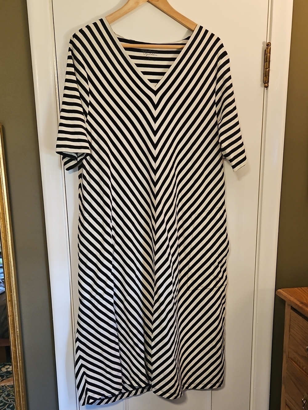 Gudrun Sjoden Striped Jersey Knit Dress